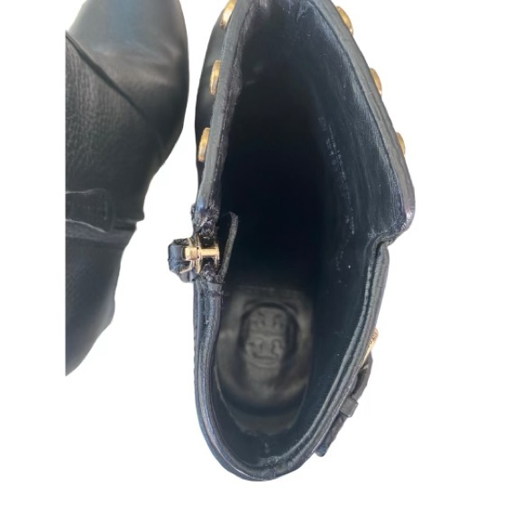 TORY BURCH leather studded ankle booties - Picture 8 of 10